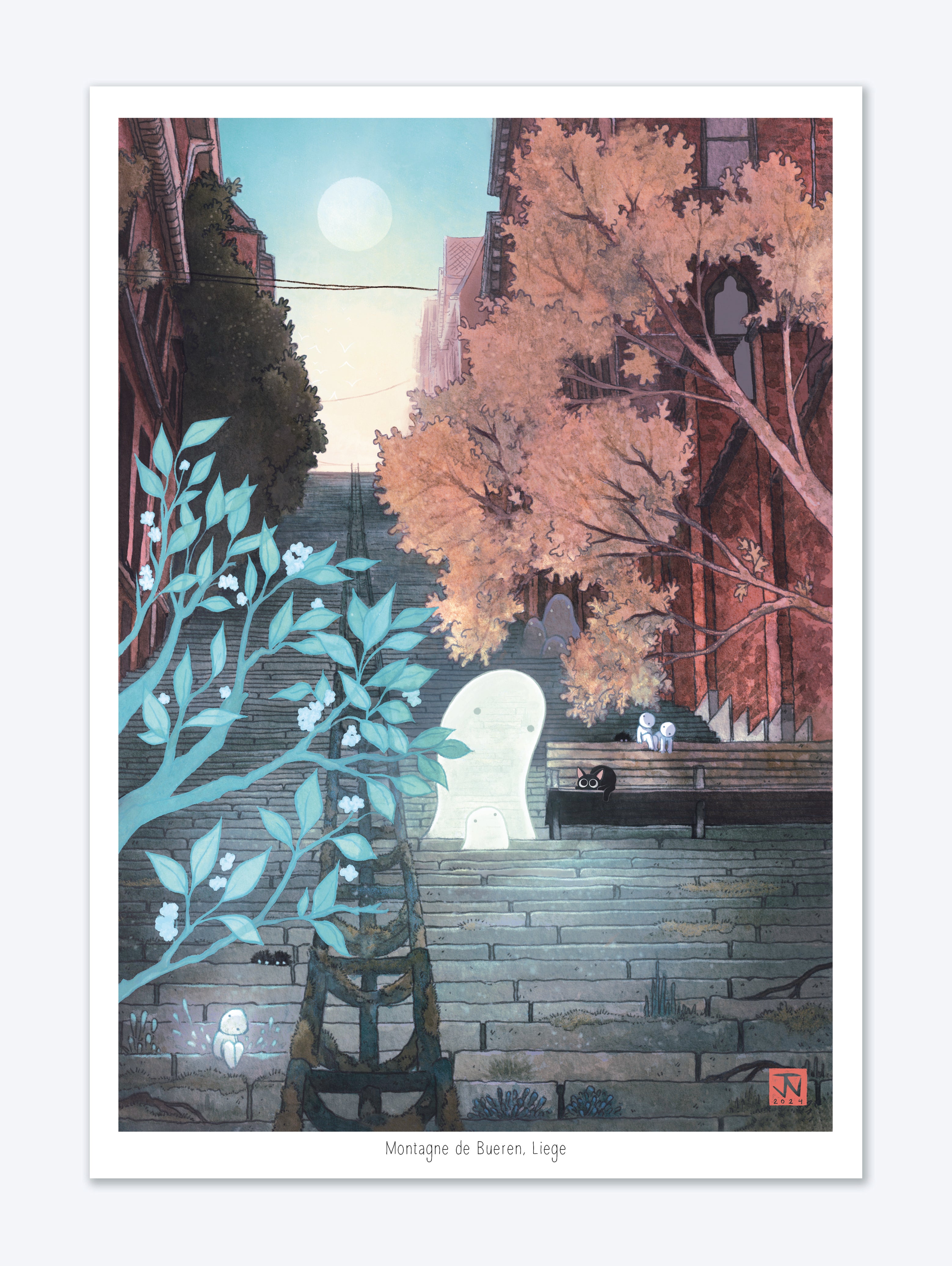 "Montagne de Bueren" Art Print