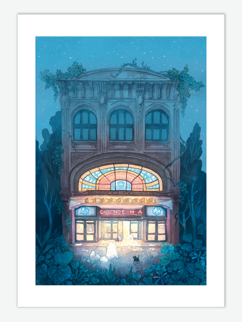"Cinéma Churchill" Art Print
