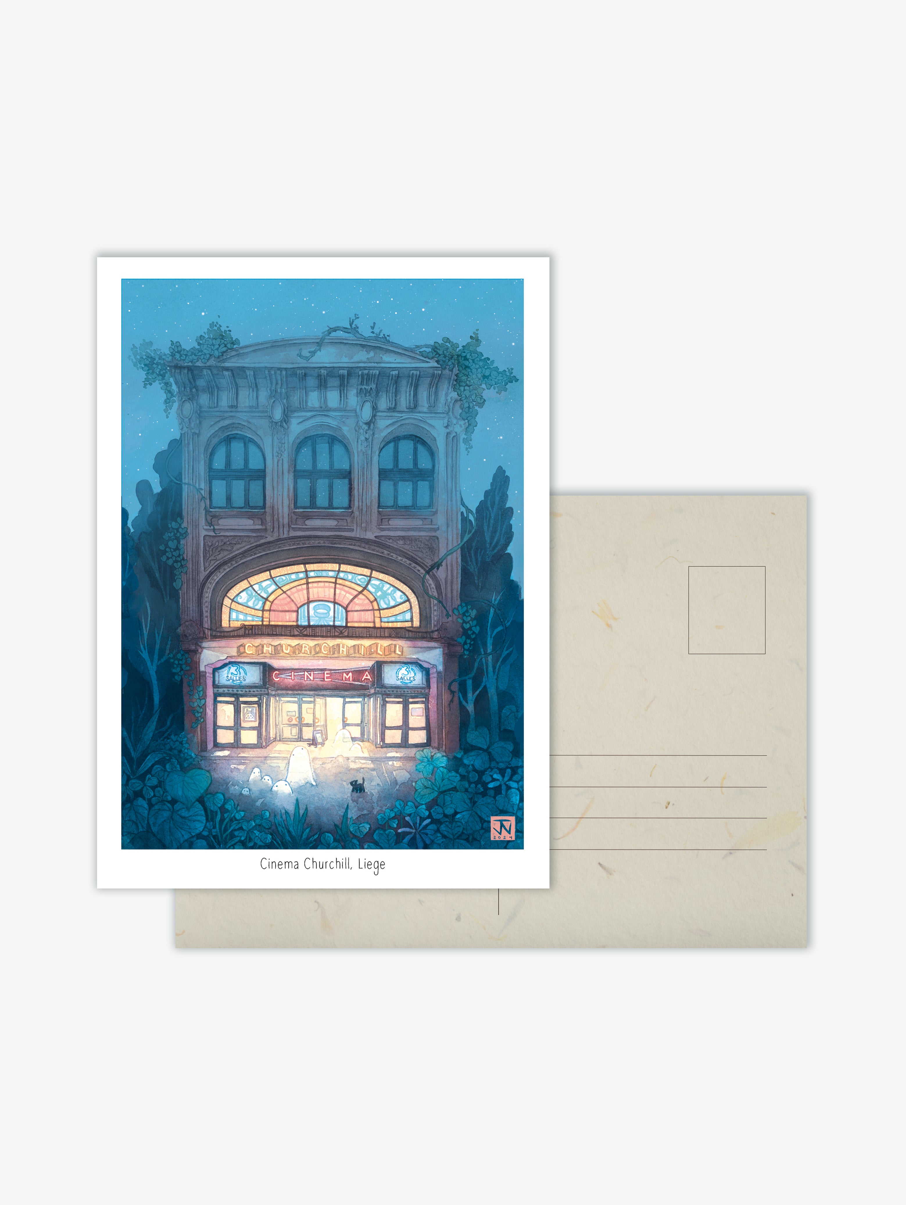 "Cinéma Churchill" Art Print