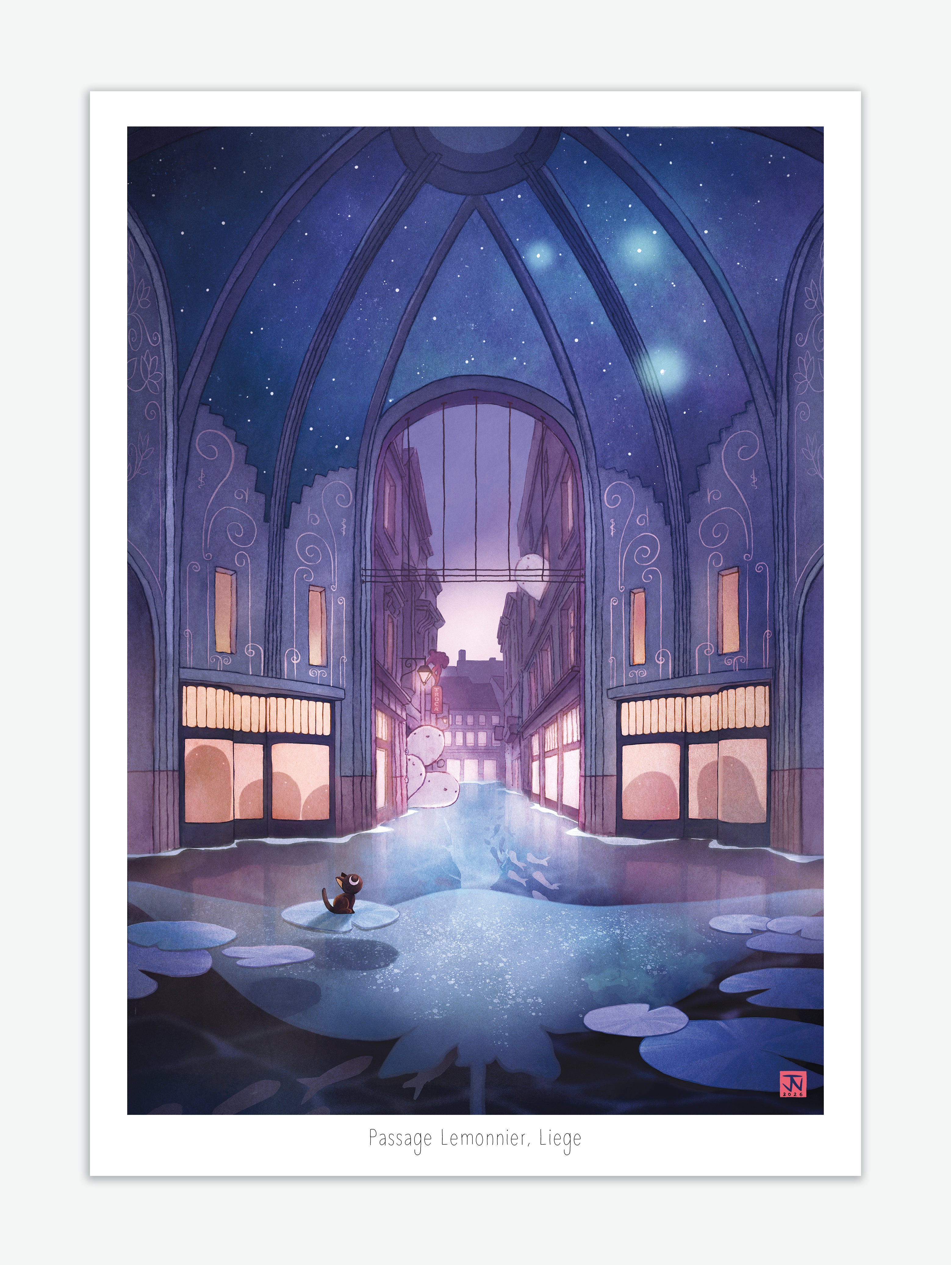 "Passage Lemonnier" Art Print