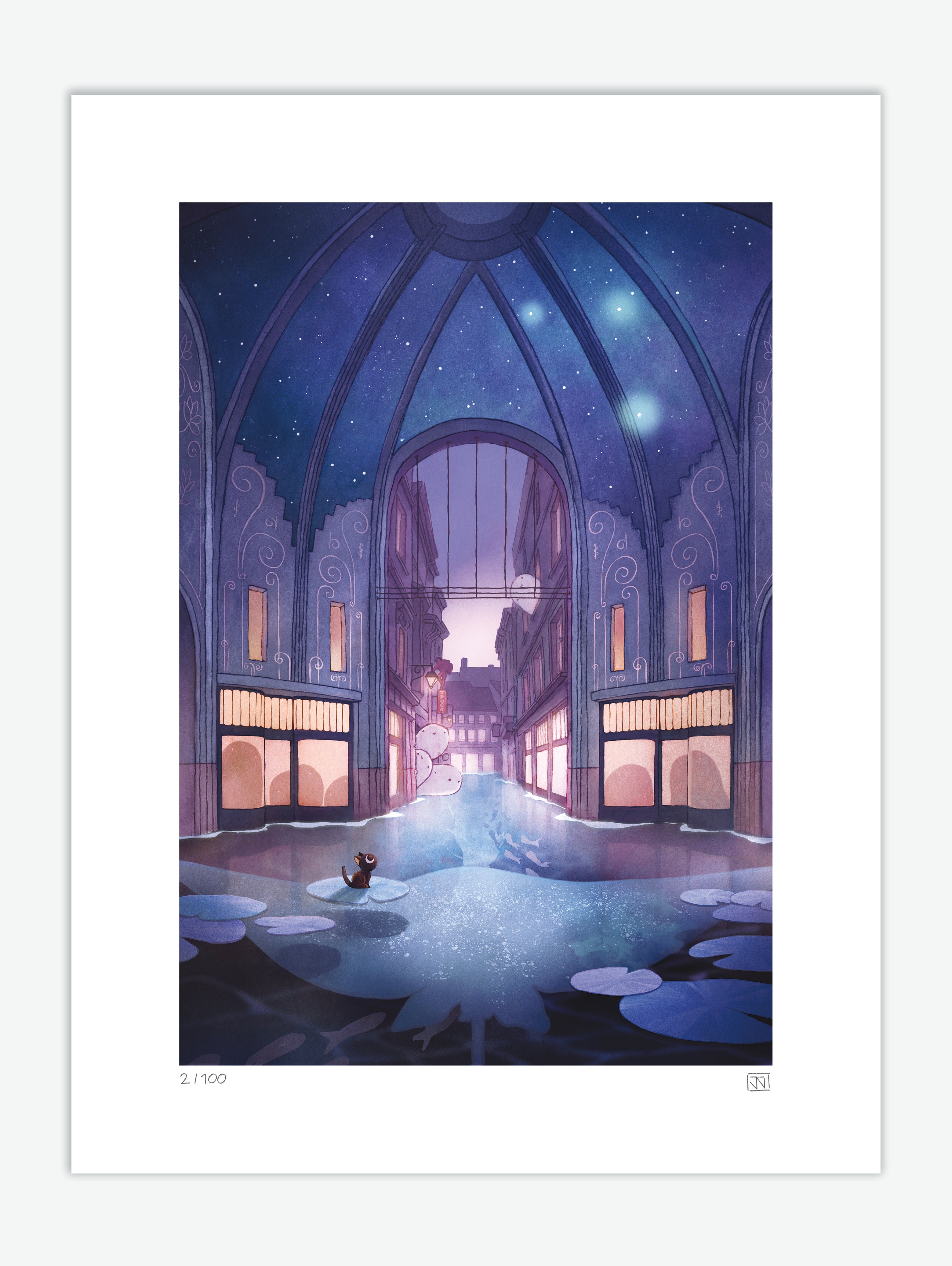 "Passage Lemonnier" Art Print