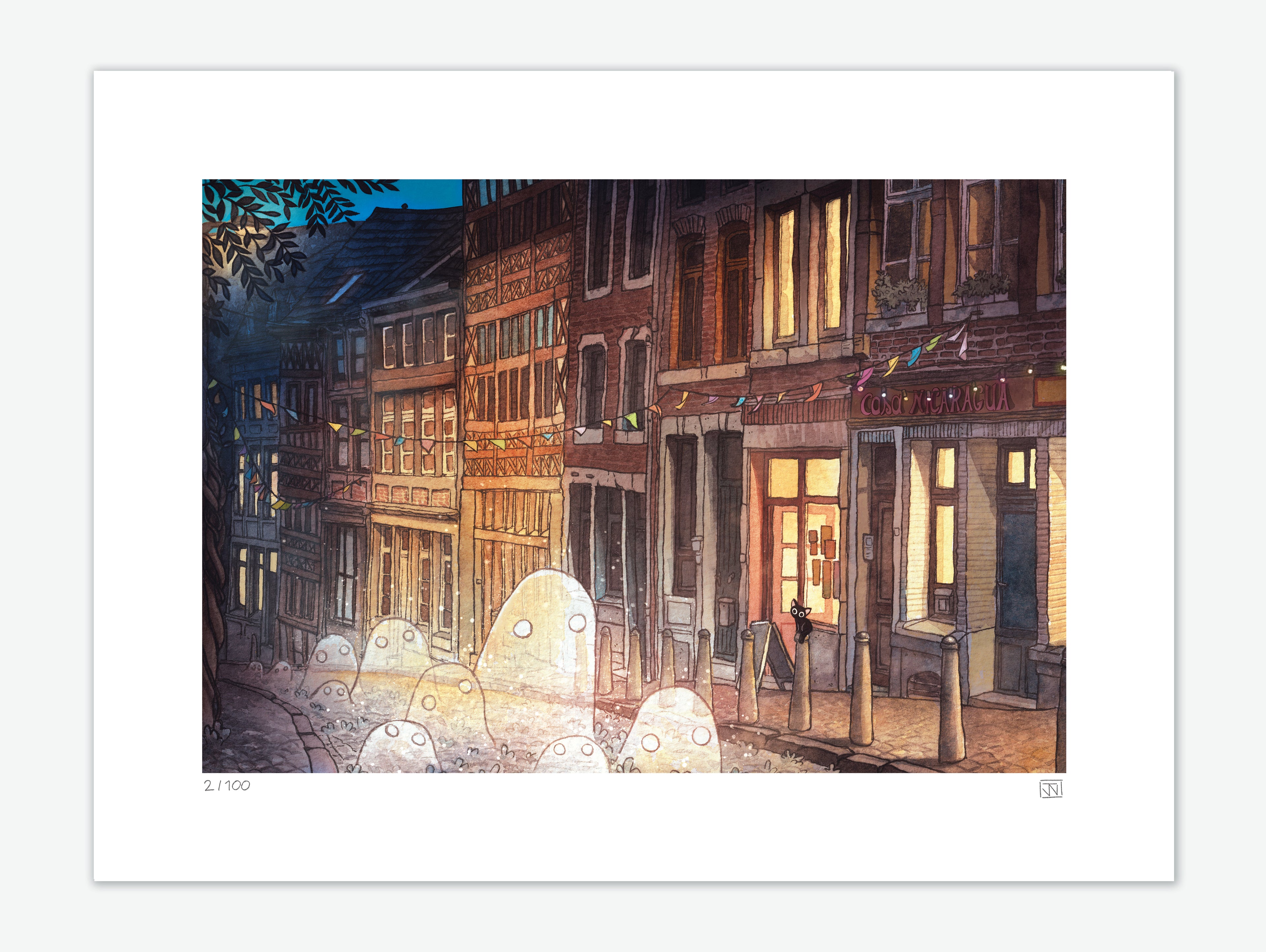 "Rue Pierreuse" Art Print