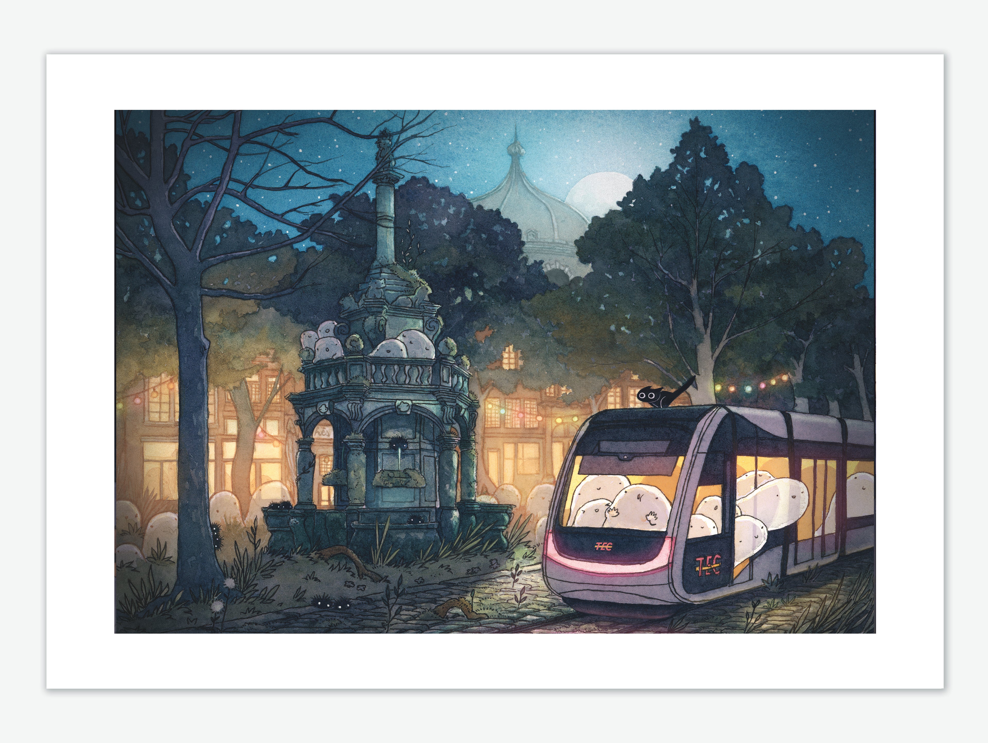 "Place du Marché" Art Print