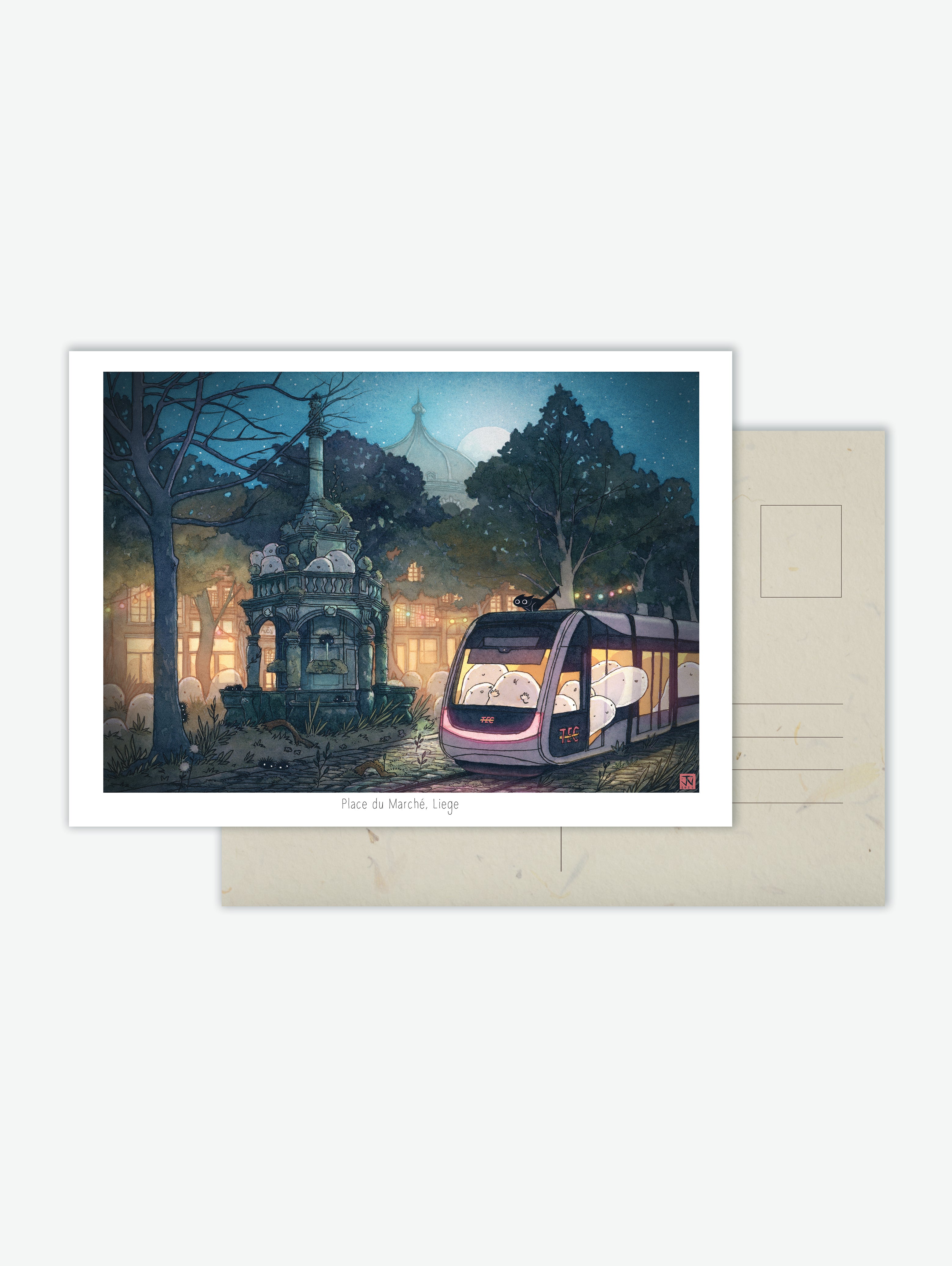 "Place du Marché" Art Print
